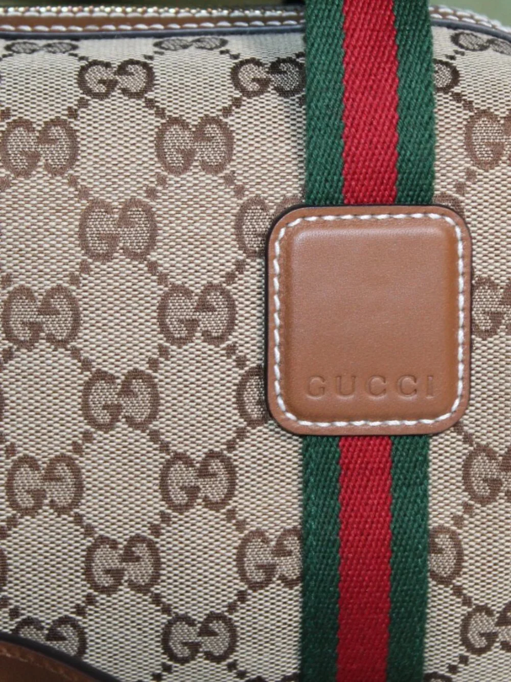 NEW Gucci GG Canvas Web HBG Tote Top Handle Mini Shoulder Bag Crossbody 859975